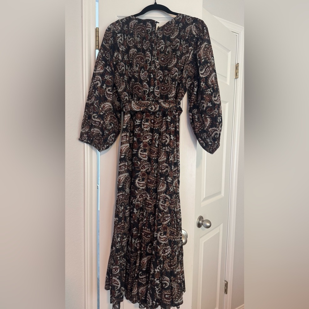 Cleobella Carly Paisley Smocked Midi Dress - Medium - Picture 4 of 6